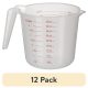 (12 pack) Mainstays 4 Cup PP Plastic Measuring Cup, 32 oz, Clear
